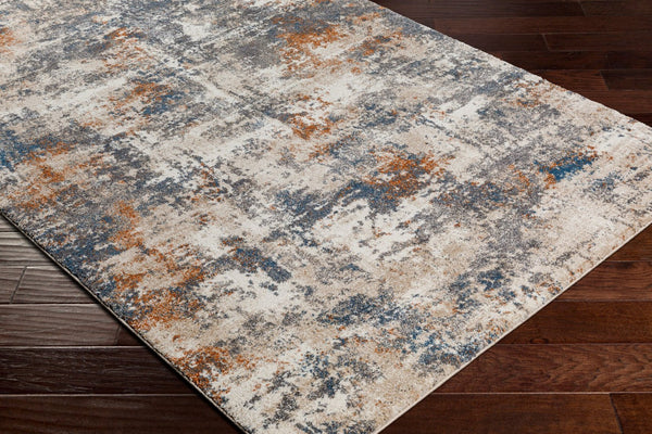 Livabliss Tuscany Plush High Pile Polypropylene Area Rug for Modern and Transitional Living Spaces Cream, Gray 7'10" x 7'10" TUS2325-710SQ