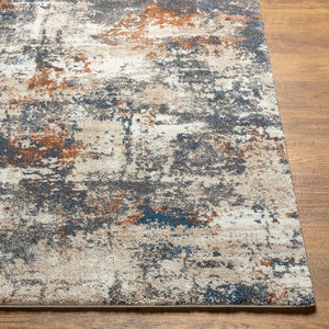 Livabliss Tuscany Plush High Pile Polypropylene Area Rug for Modern and Transitional Living Spaces Cream, Gray 7'10" x 7'10" TUS2325-710SQ