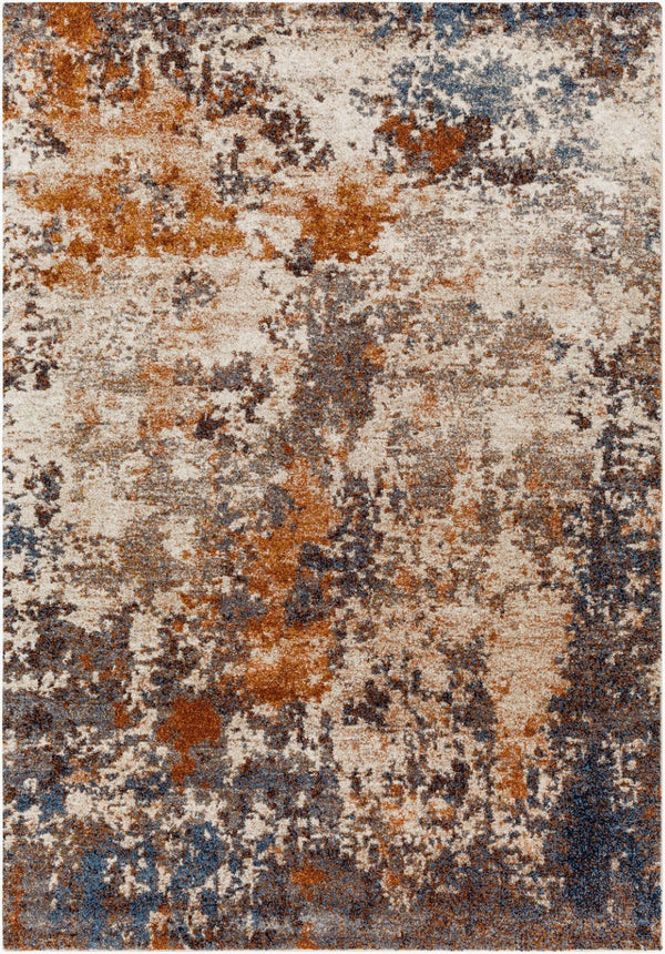 Livabliss Tuscany High Low Polypropylene Area Rug Woven in Turkey for Large Living Rooms Cream, Gray 2' x 2'11" TUS2328-23