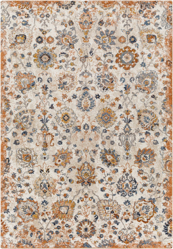 Livabliss Tuscany Medallion Square Area Rug High Pile Polypropylene Woven Living Room Accent TUS2332-710SQ