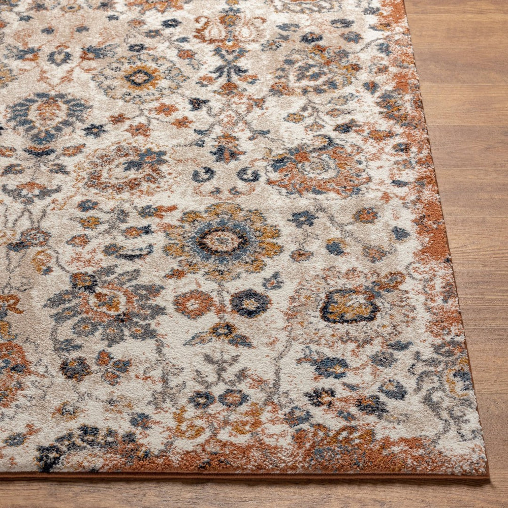 Livabliss Tuscany Medallion Square Area Rug High Pile Polypropylene Woven Living Room Accent TUS2332-710SQ