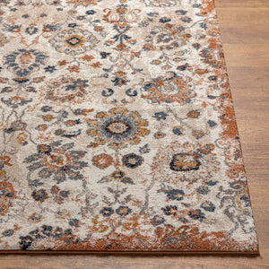 Livabliss Tuscany Medallion Square Area Rug High Pile Polypropylene Woven Living Room Accent TUS2332-710SQ