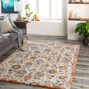 Livabliss Tuscany Medallion Square Area Rug High Pile Polypropylene Woven Living Room Accent TUS2332-710SQ