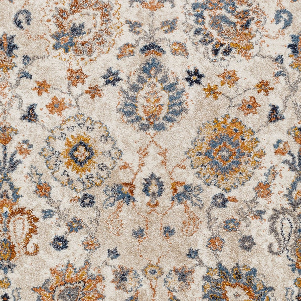 Livabliss Tuscany Medallion Square Area Rug High Pile Polypropylene Woven Living Room Accent TUS2332-710SQ