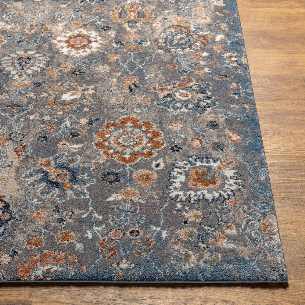 Livabliss Tuscany Medallion Polypropylene High Pile Area Rug for Large Living and Dining Rooms Gray, Light Bei 8'10" x 12'2" TUS2333-810121