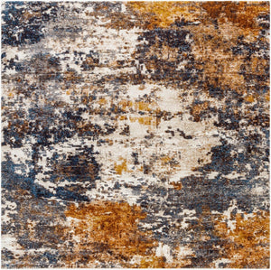 Livabliss Tuscany High Pile Polypropylene Area Rug Minimalist Design for Living Room Floors Brown, Dusty Co 7'10" x 7'10" TUS2336-710SQ