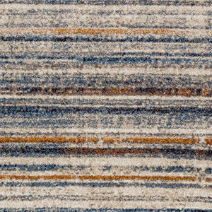 Livabliss Tuscany High Low Polypropylene Area Rug Woven in Turkey for Living Rooms Blue, Brown 4'3" x 5'7" TUS2337-4357