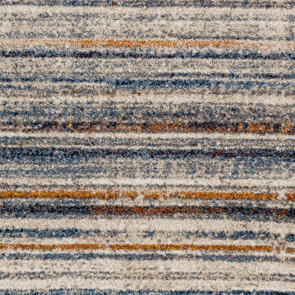 Livabliss Tuscany High Low Polypropylene Area Rug Woven in Turkey for Living Rooms Blue, Brown 4'3" x 5'7" TUS2337-4357