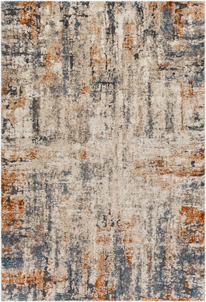 Livabliss Tuscany Machine Woven Polypropylene Area Rug for Modern Entryway or Transitional Decor Ivory, Charcoal 5'3" x 7'3" TUS2338-5373
