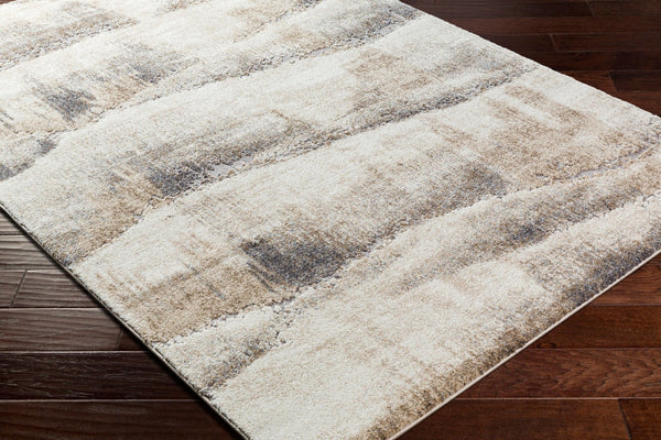 Livabliss Tuscany Geometric High Pile Area Rug Turkish Woven for Modern Living Spaces Ivory, Beige 12' x 15' TUS2345-1215