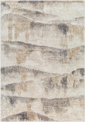 Livabliss Tuscany Geometric High Pile Area Rug Turkish Woven for Modern Living Spaces Ivory, Beige 12' x 15' TUS2345-1215