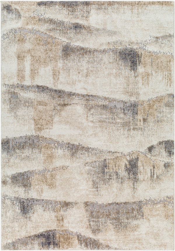 Livabliss Tuscany Geometric High Pile Area Rug Turkish Woven for Modern Living Spaces Ivory, Beige 12' x 15' TUS2345-1215