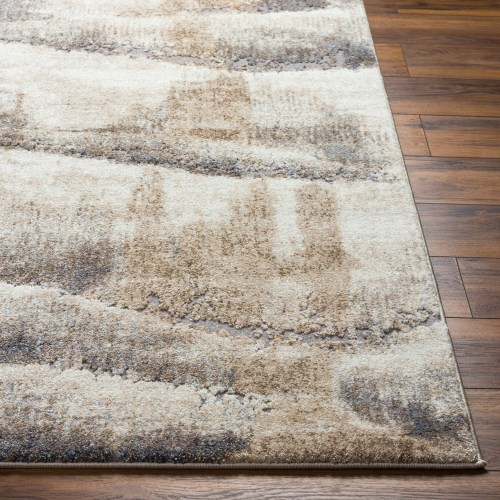 Livabliss Tuscany Geometric High Pile Area Rug Turkish Woven for Modern Living Spaces Ivory, Beige 12' x 15' TUS2345-1215