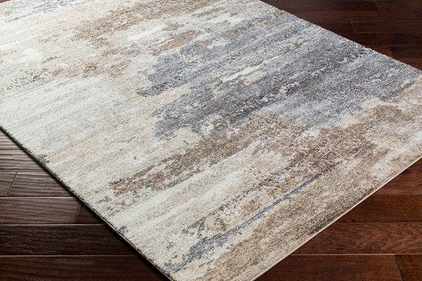Livabliss Tuscany Plush High Pile Area Rug Turkey Woven Polypropylene Modern Living Room Beige, Ivory 4'3" x 5'7" TUS2346-4357
