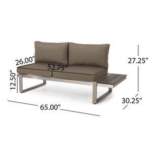 English Elm Christopher Knight Home® - Sterling Khaki Right Arm Sofa Seater - Stylish, Durable & Comfortable For Modern Living Spaces 68035.00GRY