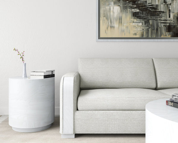 A.R.T. Furniture Rothko Sofa - Contemporary Driftwood Finish With Low Profile, Plush Cushions & Durable Design Features White Rubberwood Solids,Foam,Fabric,Metal 529501-5517