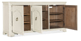 Americana Entertainment Credenza 7050-55472-02 Whites/Creams/Beiges Americana Collection 7050-55472-02 Hooker Furniture