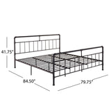 Christopher Knight Home® - Noble House - Mowry King-Size Iron Bed Frame