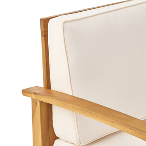 English Elm Perla Solid Acacia Outdoor Club Chair Slatted Hardwood Frame Resort Patio Seat 61442.00CRM-61442.00CRM