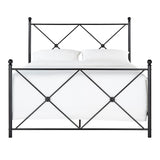 Homelegance By Top-Line Mila Double X Black Metal Bed Black Metal