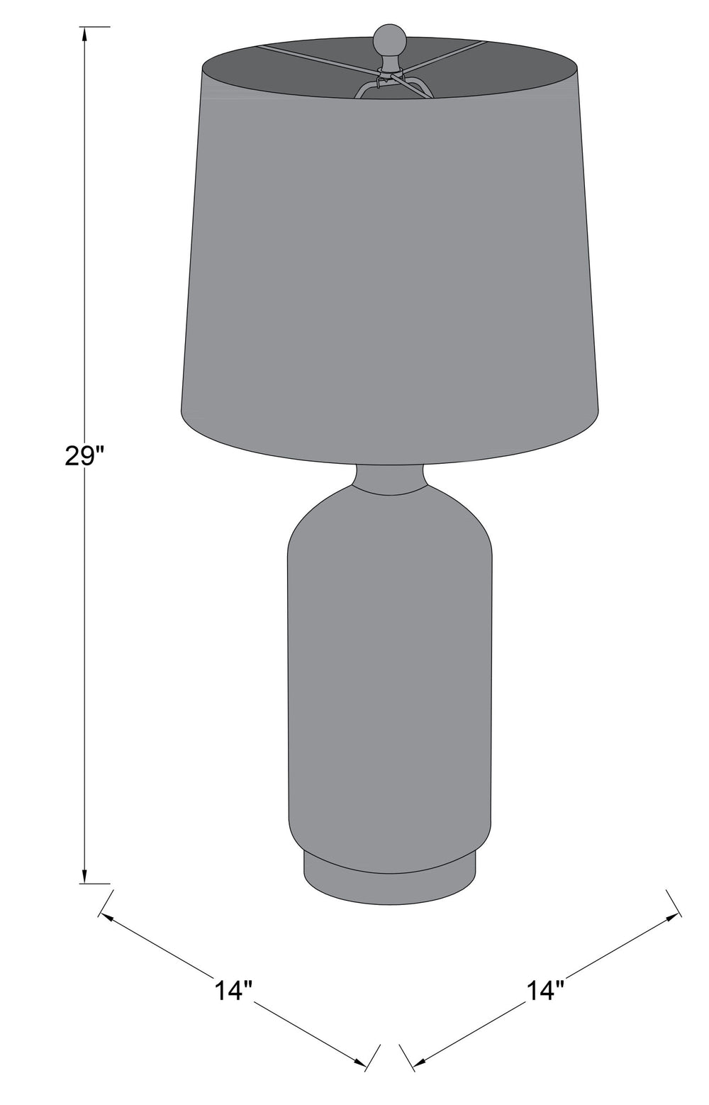 Surya Treyvon Elegant 29"H Accent Table Lamp With Glass Body & White Linen Shade - Perfect Home Decor! Body, Green,Base, Gold,Shade, White,Finial, Metallic ,Nickel,Harp, Metallic ,Nickel,Cord, Translucent Glass,Iron,Linen,Polyester,Iron Tvn-001