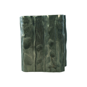 Bernhardt Bernhardt Zephyr Drink Table Sculptural Tree‑Trunk Accent, Cast Aluminum Graphite Finish, Indoor/Outdoor 396179