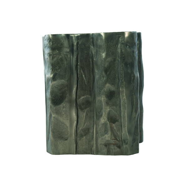 Bernhardt Bernhardt Zephyr Drink Table Sculptural Tree‑Trunk Accent, Cast Aluminum Graphite Finish, Indoor/Outdoor 396179