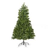 Christopher Knight Home® - Noble House - 4.5-foot Noble Fir Pre-Lit Clear LED Hinged Artificial Christmas Tree