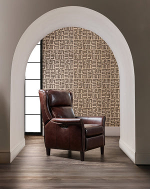 Hooker Furniture Henley Luxe Power Recliner In Top-Grain Aniline Leather With Power Headrest And Usb Charging Red RC826-PH-054