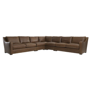 Bernhardt Bernhardt Ventura Leather Sectional With Deep Cushions, Tall Back & Sweeping Arms For Lasting Comfort And Style K1974