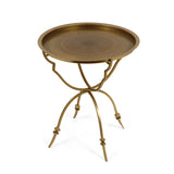 Christopher Knight Home® - Noble House - Begole Vintage Style Handcrafted Iron Tray Top Side Table