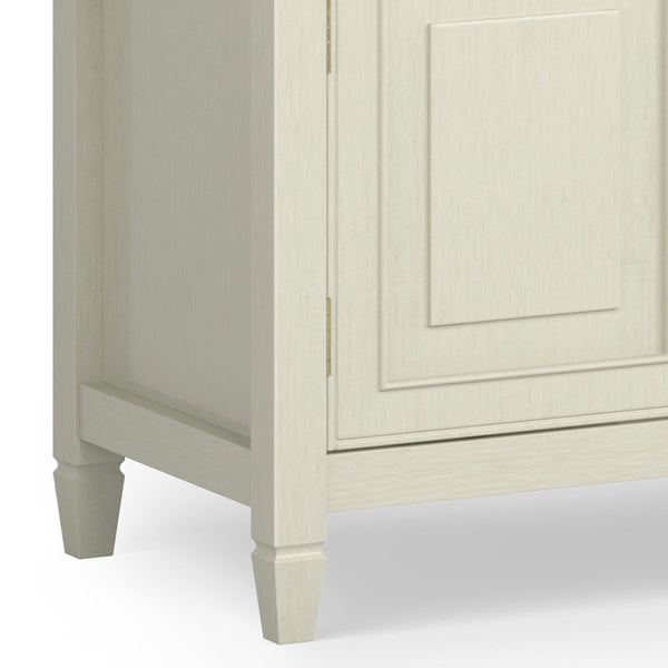 English Elm Connaught 72" Wide TV Stand with Cord Management, Solid Wood Chestnut Finish, Storage for TVs up to 80" White B136P158531