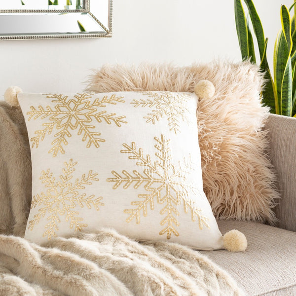 Surya Twinkle Handwoven Cotton Accent Pillow Traditional Pattern for Sofa Bed or Chair TWI001-2020D