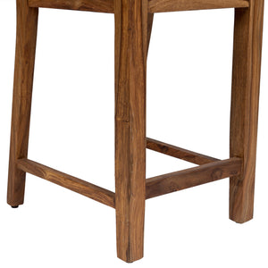 Porter Designs Porter Urban Solid Sheesham Wood Counter Height Dining Chairs, Set Of 2 – Eco-friendly Design! Natural Wood 07-117-11-1404