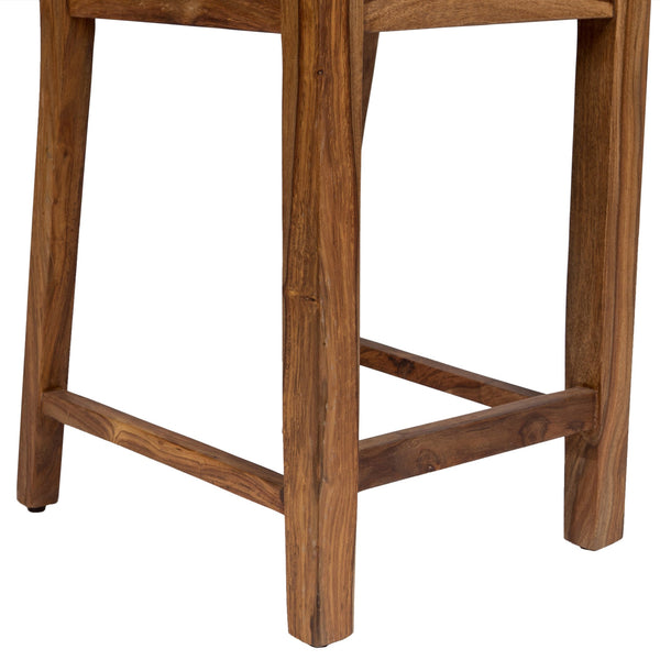 Porter Designs Porter Urban Solid Sheesham Wood Counter Height Dining Chairs, Set Of 2 – Eco-friendly Design! Natural Wood 07-117-11-1404