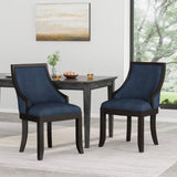 Christopher Knight Home® - Noble House - Thurber Contemporary Upholstered Birch Wood Dining Chairs - Set of 2