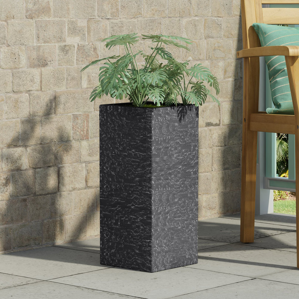 English Elm Mgo Concrete Column Planter Handcrafted Architectural Outdoor Entryway Statement Piece 73347.00