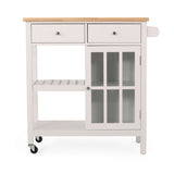 Christopher Knight Home® - Noble House - Byway Contemporary Kitchen Cart with Wheels