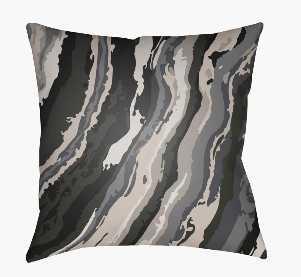 Livabliss Textures Woven Polyester Square Accent Pillow Polyfill Insert for Sofa or Chair Ink Blue, Navy 20"L x 20"W TX011-2020