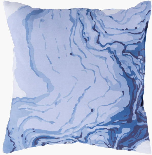 Livabliss Textures Woven Polyester Square Accent Pillow Polyfill Insert Modern Transitional Sofa Decor Pale Blue, Blue 18"L x 18"W TX062-1818