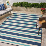 Christopher Knight Home® Outdoor Rug: Meridian Stripe 7'10