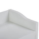 Avington Storage Hamper Bench Pure White B136P158505 Hearth and Haven