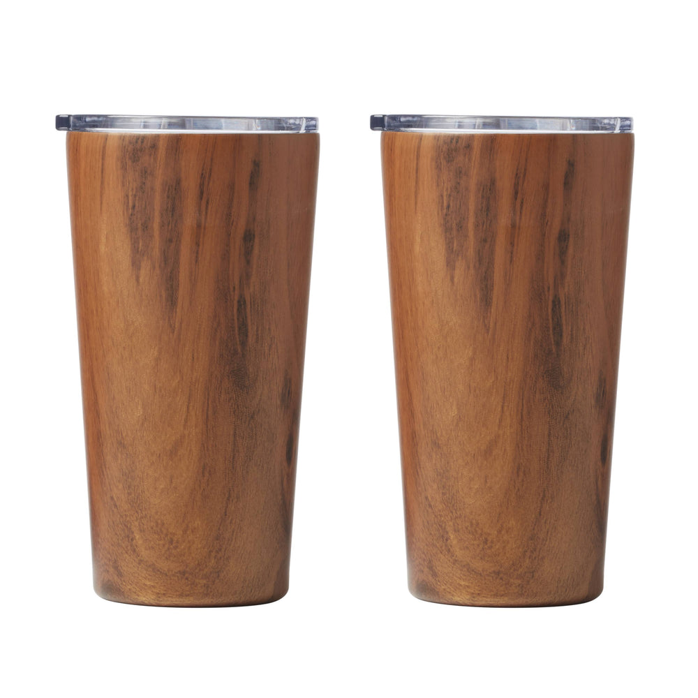 Lenox Cambridge 20 Oz Wood Stainless Steel Highballs, Set of 2 NO COLOR METAL EP54BLKPTCB2DS