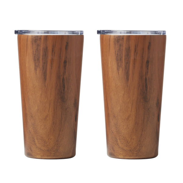 Lenox Cambridge 20 Oz Wood Stainless Steel Highballs, Set of 2 NO COLOR METAL EP54BLKPTCB2DS