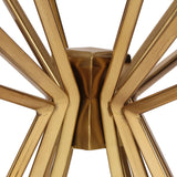 Christopher Knight Home® - Noble House - Helios Modern Glam Handcrafted Sunburst Accent Table with Tempered Glass Top, Gold