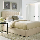 Bernhardt Avery Upholstered King Panel Bed in Cream K1471
