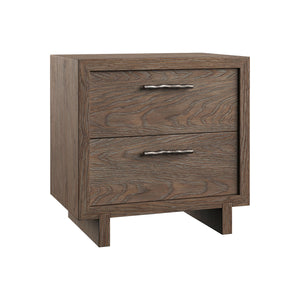 Bernhardt Bernhardt Playa Paros Nightstand With Soft-Close Drawers, Usb Charging, Cast Metal Pulls, Rustic-Modern Finish 317230