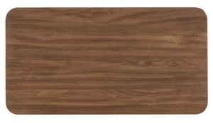 Hooker Furniture Eleana Light Caramel Three-Drawer Nightstand With Charging Station, Walnut Veneer & Sunlit Bronze Pulls 7252-90216-85