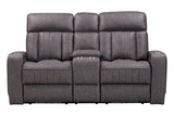 Parker Living Equinox - Mercury Power Console Loveseat Mercury MEQU#822CPH-MERC Parker House