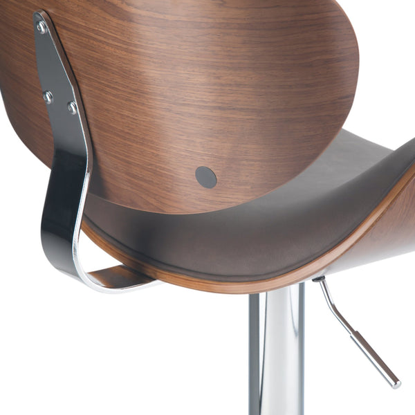 English Elm Marana - Stylish Adjustable Swivel Bar Stool In Distressed Brown For Modern Kitchens & Bars B136P158925